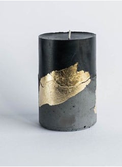 Generic Decorative Candle Set with Handmade Gold Papers / 2 pcs  - Image 1