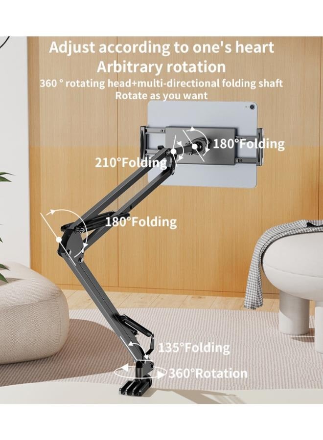 حامل هاتف C296 بعمود قابل للطي متعدد الاتجاهات وقابل للتعديل 360 درجة | حامل سطح المكتب