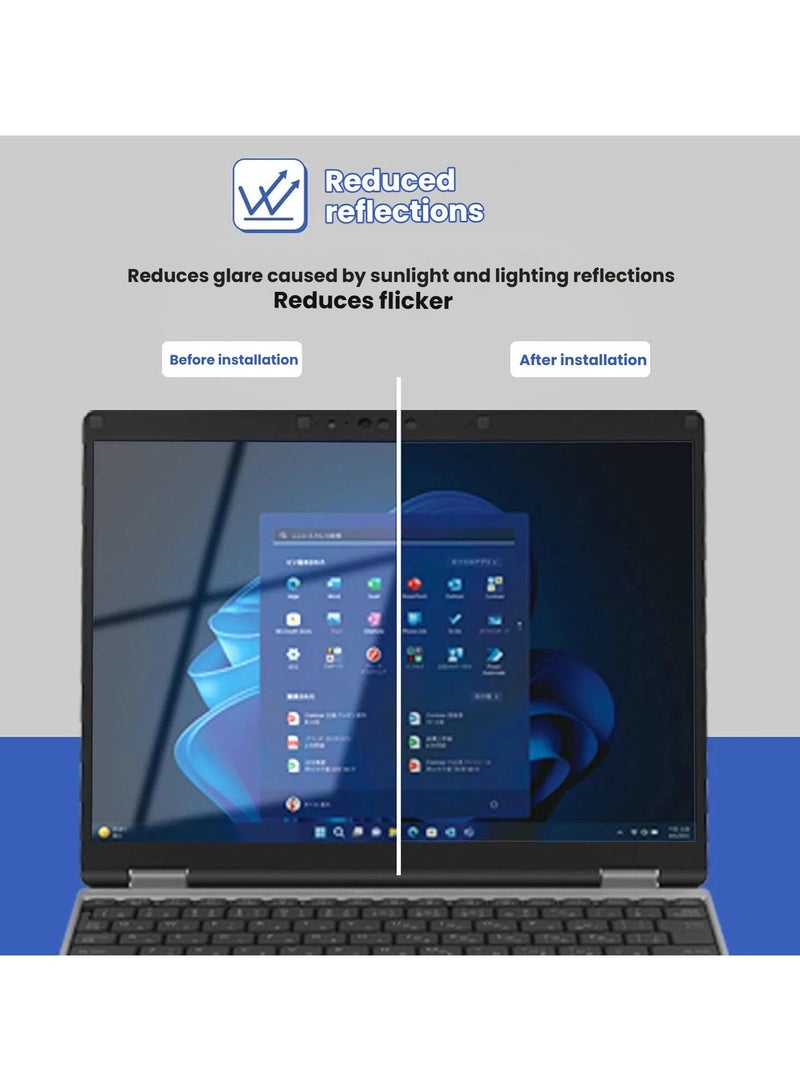 Panasonic Let's Note CF-FC6 Privacy Filter 14-inch Embedded Anti-Blue Light Privacy Filter Anti-Glare Removable Screen Protector - Image 5
