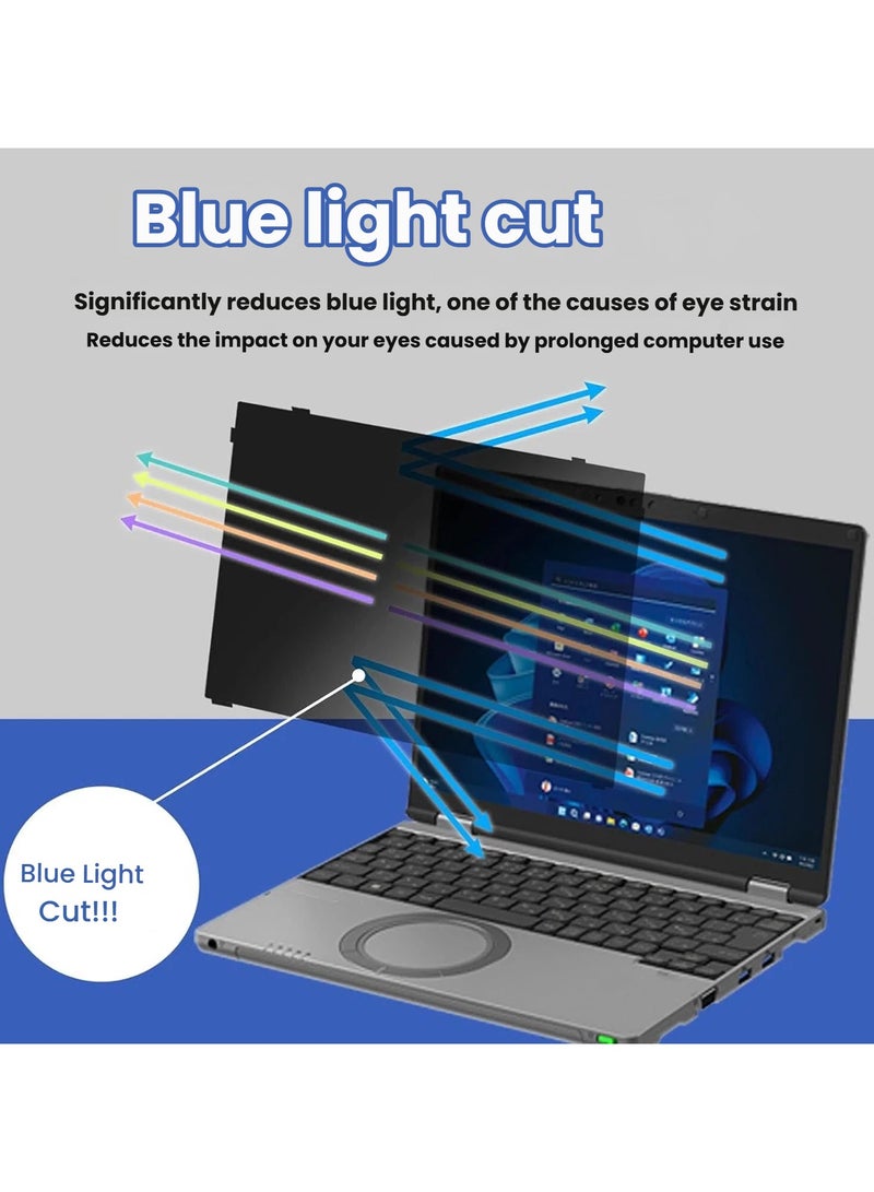 Panasonic Let's Note CF-FC6 Privacy Filter 14-inch Embedded Anti-Blue Light Privacy Filter Anti-Glare Removable Screen Protector - Image 3