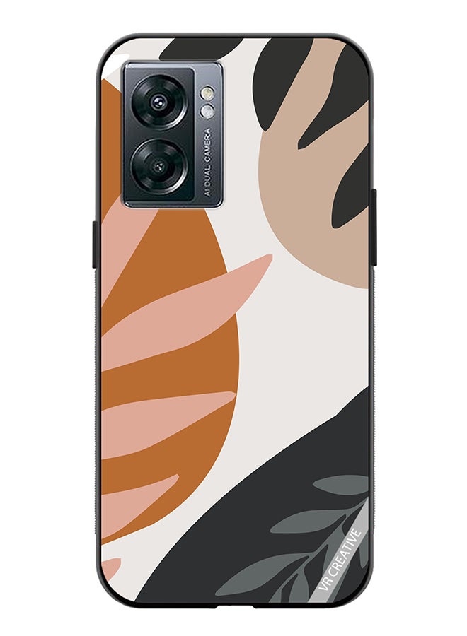 VR CREATIVE Protective Case Cover For Oppo A57 5G Leaf Tropical Design Multicolour - Image 1