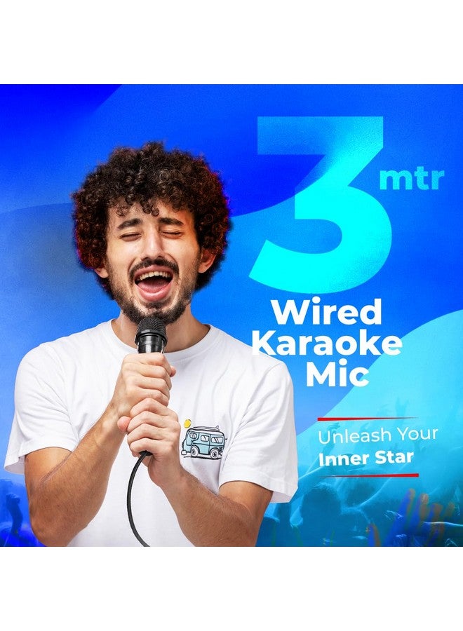 بي ترون مكبر صوت pTron Fusion Theatre V2 60W Karaoke Bluetooth Party مع صوت ستيريو قوي، وأضواء RGB إيقاعية، وميكروفون سلكي Karaoke بطول 3 أمتار، و5 موازنات صوت، وتشغيل BT/USB/SD، وشحن من النوع C (أسود ملكي) - Image 5