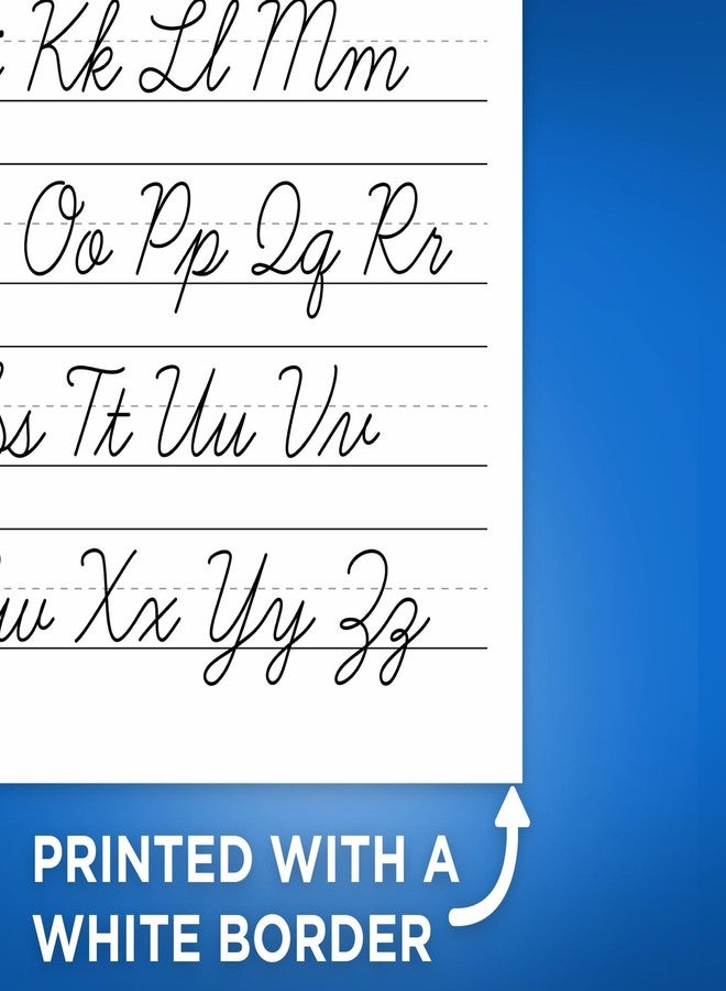Bliss Monkey Co. Cursive Alphabet Poster - Learn To Write Classroom Visual Aid - Handwriting Practice - 12 x 18 Inch Unframed Premium Gloss - Made In USA - BMCP0445 - Image 3