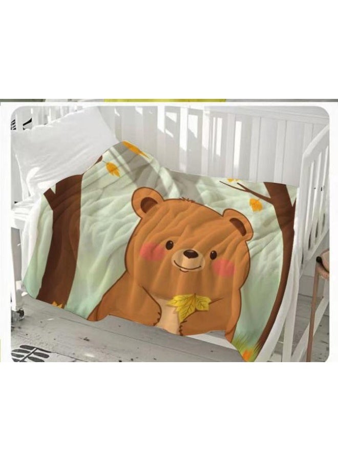 general Children's or student cartoon flannel thin blanket (warm and comfortable, suitable for sleep, games) 100cm*150cm - 759 - Image 3