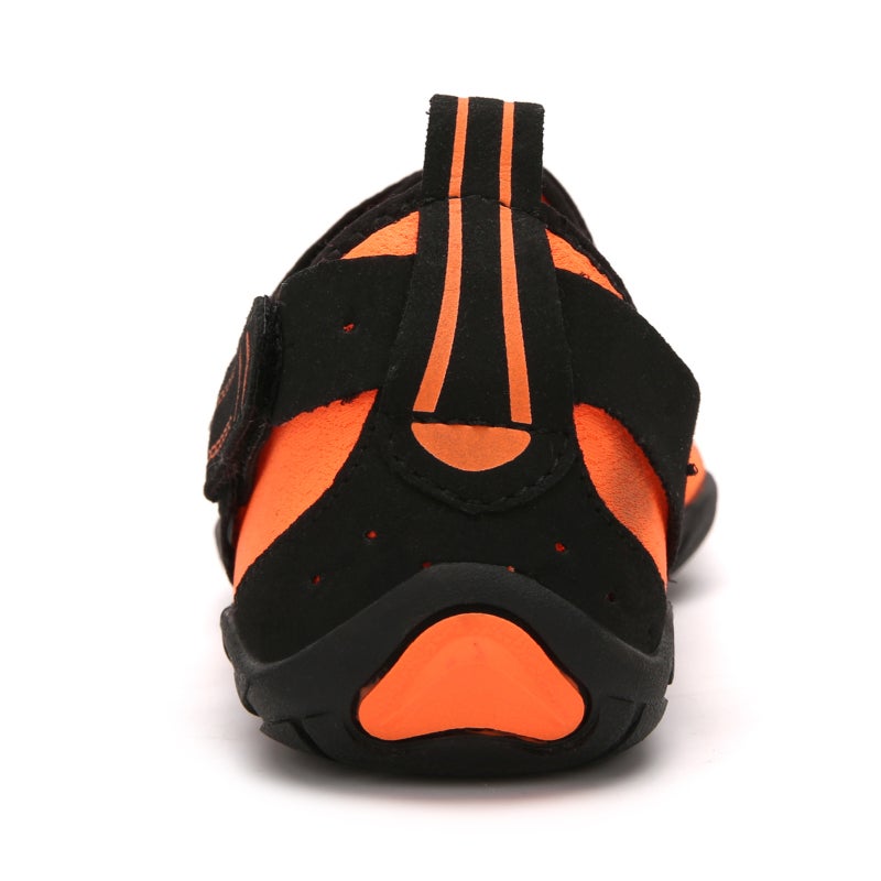 Quick Dry Trekking Shoes: Size 40 Orange, Flexible Spandex Upper, Anti-slip Thick Rubber Sole - Breathable Air Holes, Comfort EVA Insole With Air Vents for Outdoor Trekking, Beach Use - Image 3