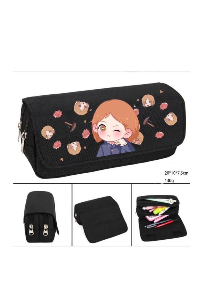 JUNYOUK - Jujutsu kaisen Canvas Zipper Pencil Cases School Supplies Gift Box Pencilcase Pencil Bag School Supplies Stationery - Image 1