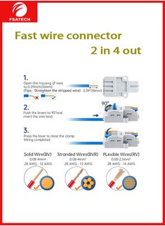 10 PCS Pluggable wire solderless connector splitter wiring quick terminal 2 in 4 out monochrome - pzsku/ZD0294EE3B541AB08F229Z/45/_/1731072635/1015969c-344c-4be7-b19a-77a3454595d3