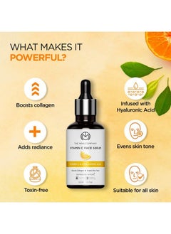 The Man Company Vitamin C Face Serum With Hyaluronic Acid (30 Ml (Pack Of 1))  - Image 4