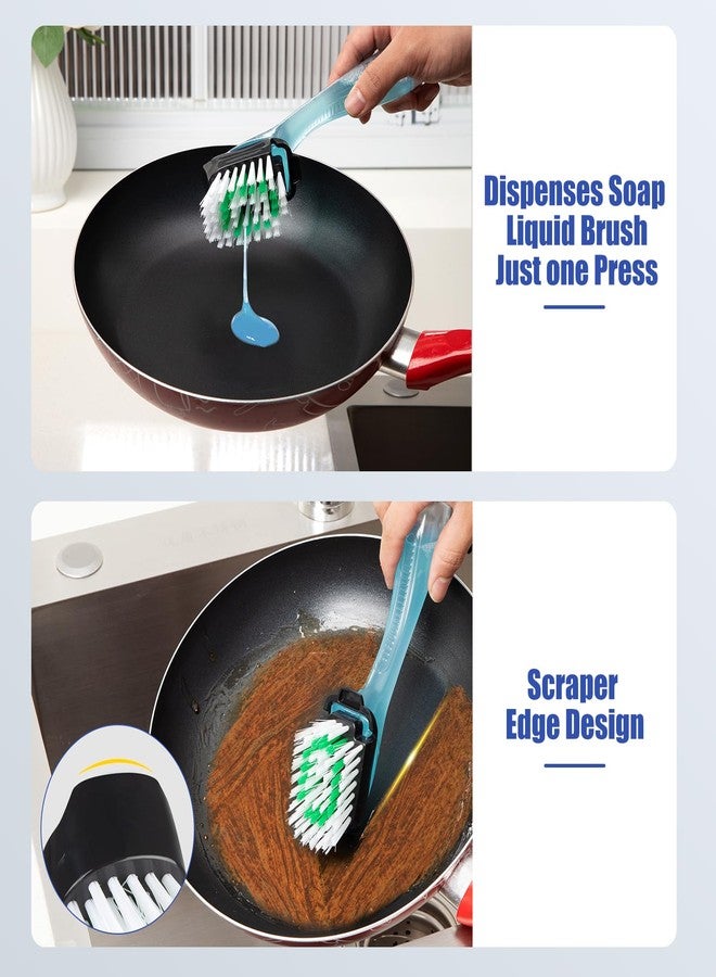 Dymoll 3 Pack Dish Brush Refills, Advanced Soap Control Dishwand Brush Refills, Using Interchangeably with Dish Wand Sponge - Image 4