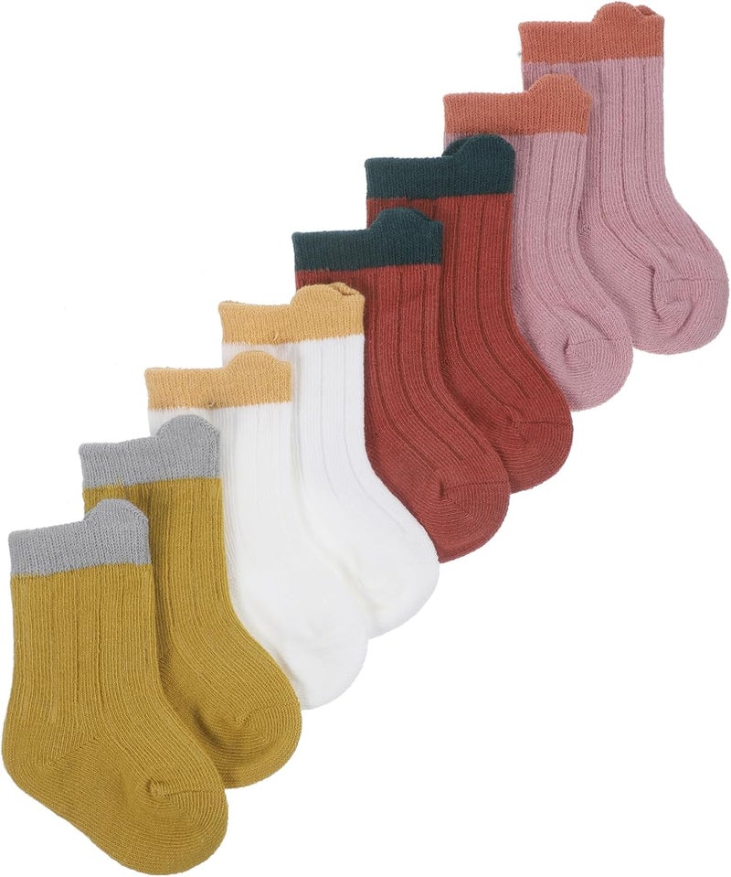 UPKOCH 4pairs Adorable Cotton Ankle Socks for Boys and Girls Cute Short Socks for Boys and Girls Soft Breathable Material for Months - Image 1