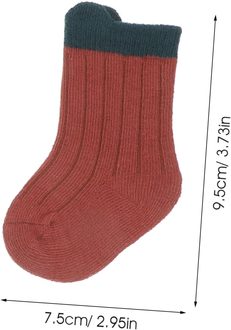 UPKOCH 4pairs Adorable Cotton Ankle Socks for Boys and Girls Cute Short Socks for Boys and Girls Soft Breathable Material for Months - Image 3