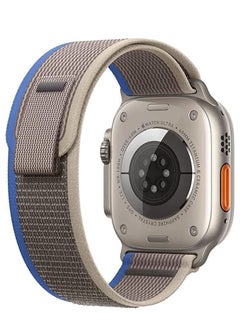 MOCOM Ultra Watch Band Trail Loop For Apple Watch Ultra Series 8,7,6,5,4 49mm 45mm 44mm 42mm – Grey/blue  - Image 1