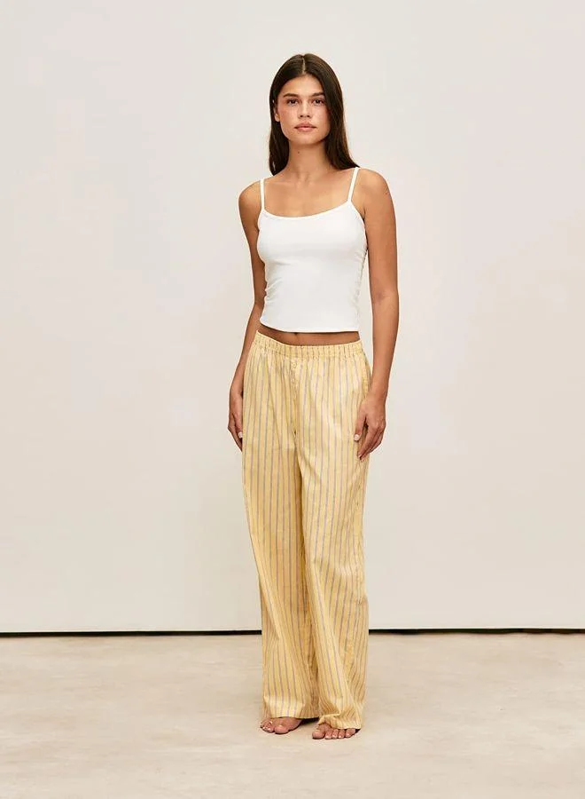 Undiz Striped poplin pants