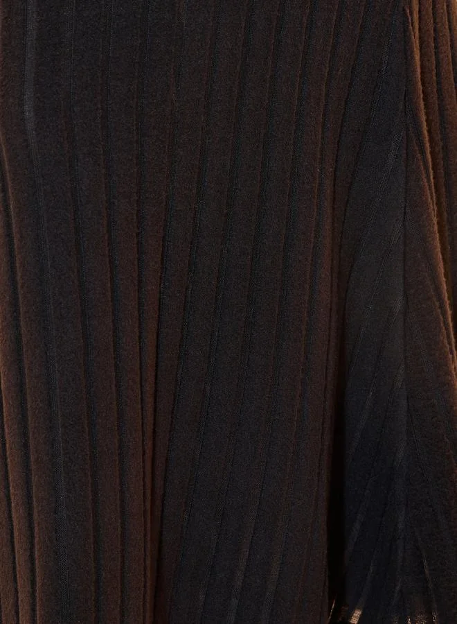 Take Two Textured Rib Knit Maxi Skirt