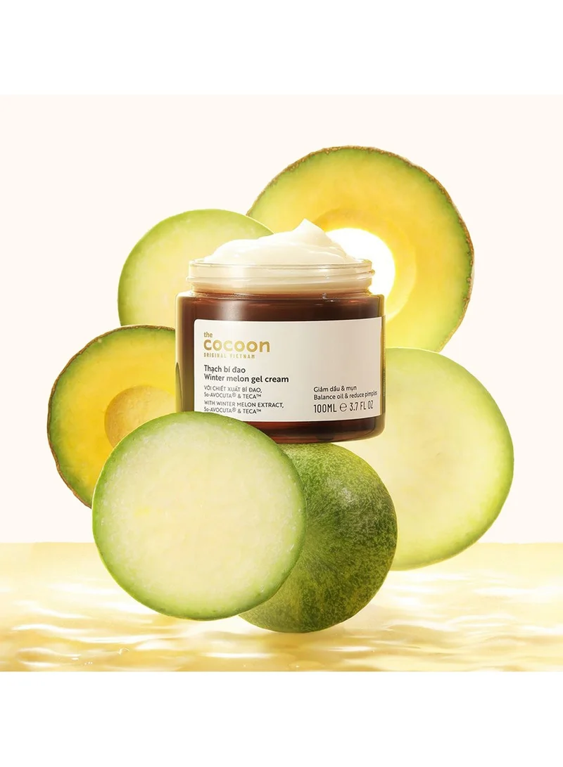 The Cocoon Original Vietnam  Winter Melon Gel Cream Moisturiser 100ml – Oil Control Gel Cream Moisturizer with Centella TECA, Niacinamide & 5α Avocuta | Lightweight Hydrating Gel Cream for Acne-Prone & Oily Skin  | Best Price UAE