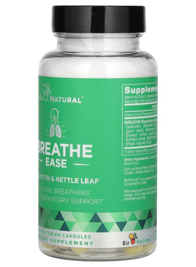 Eu Natural بreathe Ease كيرسيتين وورق القراص 60 كبسولة نباتية - Image 2