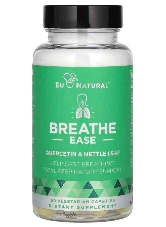 Eu Natural بreathe Ease كيرسيتين وورق القراص 60 كبسولة نباتية - Image 1