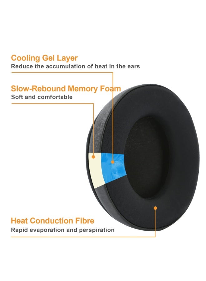 Chabeia HyperX Cloud Alpha Earpads Coolig Gel Cloud 2 Ear Cushions Pads, Ugrade Earcups Accessories Replacement for HyperX Cloud Stinger/Cloud Flight/Cloud II/Cloud Alpha Wireless/Cloud Core/Mix Headsets - Image 3