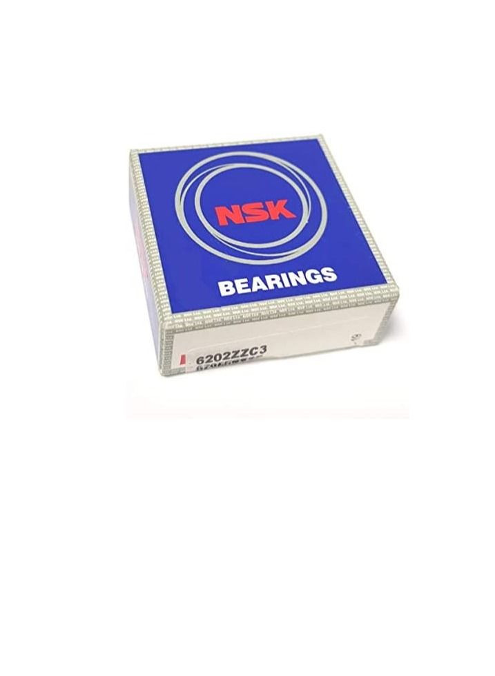 NSK Deep-Groove Ball Bearings, Pre-Lubricated Standard Steel Shielded Bearing - Made in Poland/Japan (6202ZZC3 (DNS7S5))  - Image 2