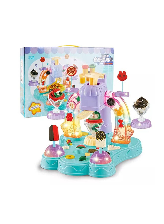 Ice Cream Color Mud Machine with Lights and Music - 9904A - Image 2
