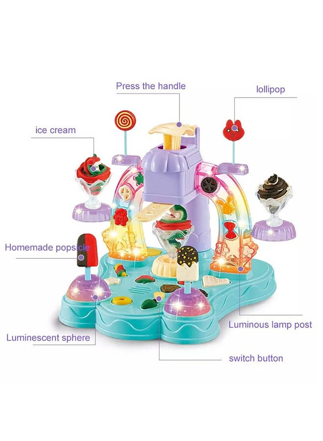 Ice Cream Color Mud Machine with Lights and Music - 9904A - Image 3