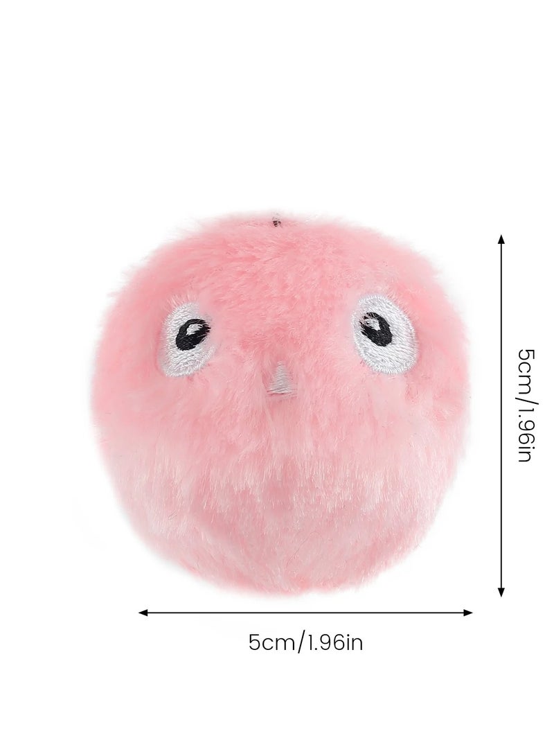 A.M Gravity Ball Cat Toy Plush Smart Tap Trigger Chirping Ball Interacts with Pets Add Catnip Cute Appearance Built-in High-sensitivity Alarm - Image 5