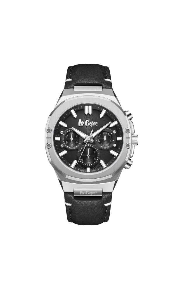 لي كوبر Men's Leather Multi Function Watch LC07992.351 - 43 mm