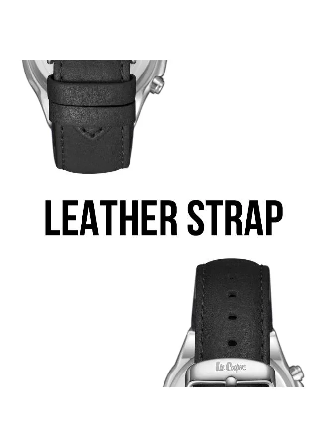 Lee Cooper Men's Leather Multi Function Watch LC07992.351 - 43 mm