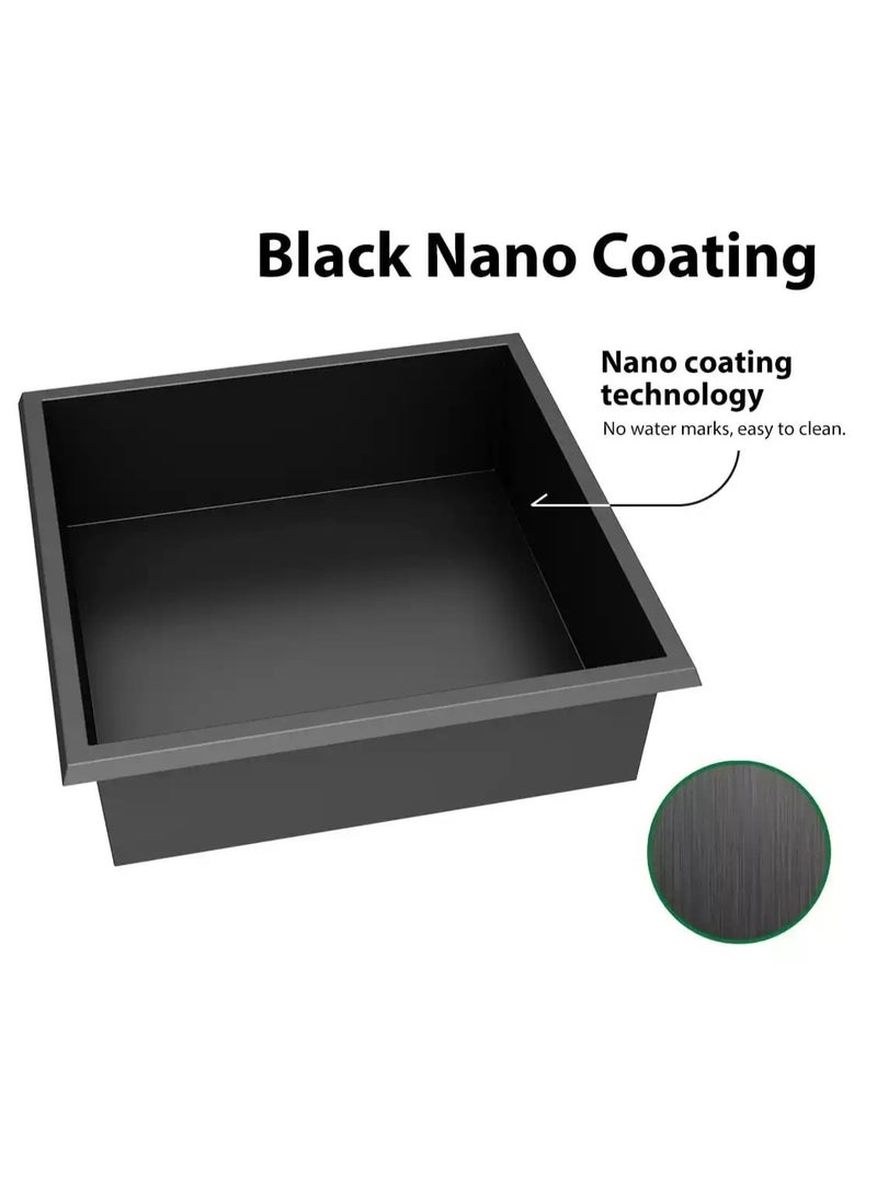 Stainless Steel Niche de Douche for Bathroom Black, Shower Caddy, Wall-Inserted, No Tile Needed, Waterproof, Single Shelf, Bathroom Storage, Modern - Image 4