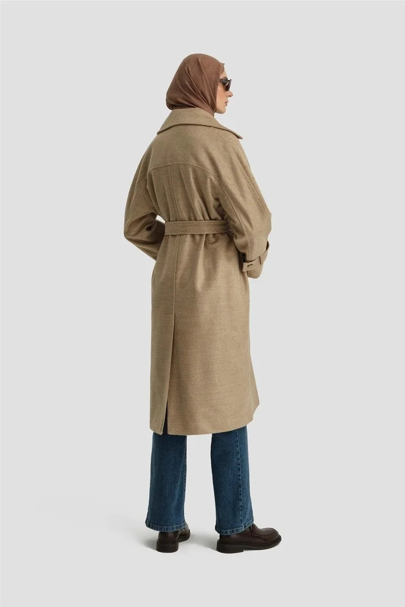 ARMINE Double Breasted Oversize Coat 24KH7614 Beige