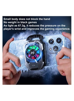 بيوينتي Phone Cooler, Cooling Fan Phone, 67g Lightweight Magnetic Cell Phone Cooler| Multifunctional Radiator Fan Cell Phone| Radiator Cooling Fans Kit for Phone Accessories, Mobile Gamers and Anchors  - Image 4