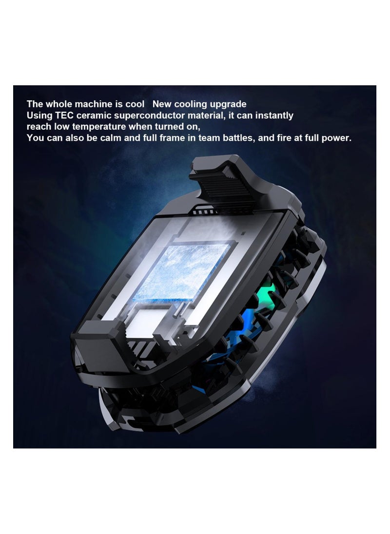 بيوينتي Phone Cooler, Cooling Fan Phone, 67g Lightweight Magnetic Cell Phone Cooler| Multifunctional Radiator Fan Cell Phone| Radiator Cooling Fans Kit for Phone Accessories, Mobile Gamers and Anchors  - Image 5