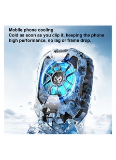 بيوينتي Phone Cooler, Cooling Fan Phone, 67g Lightweight Magnetic Cell Phone Cooler| Multifunctional Radiator Fan Cell Phone| Radiator Cooling Fans Kit for Phone Accessories, Mobile Gamers and Anchors  - Image 3