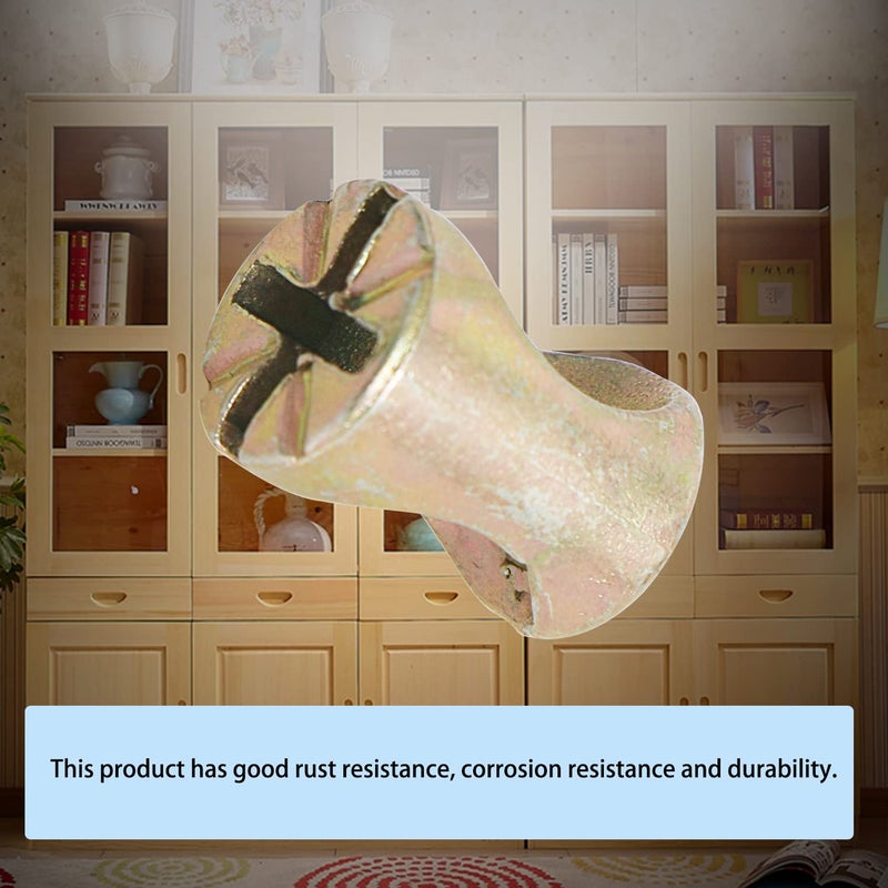 Aopin Barrel Nuts Cross Dowels Slotted Nuts for Furniture Beds Crib Chairs, M6 x 13mm, 20Pcs - Image 3