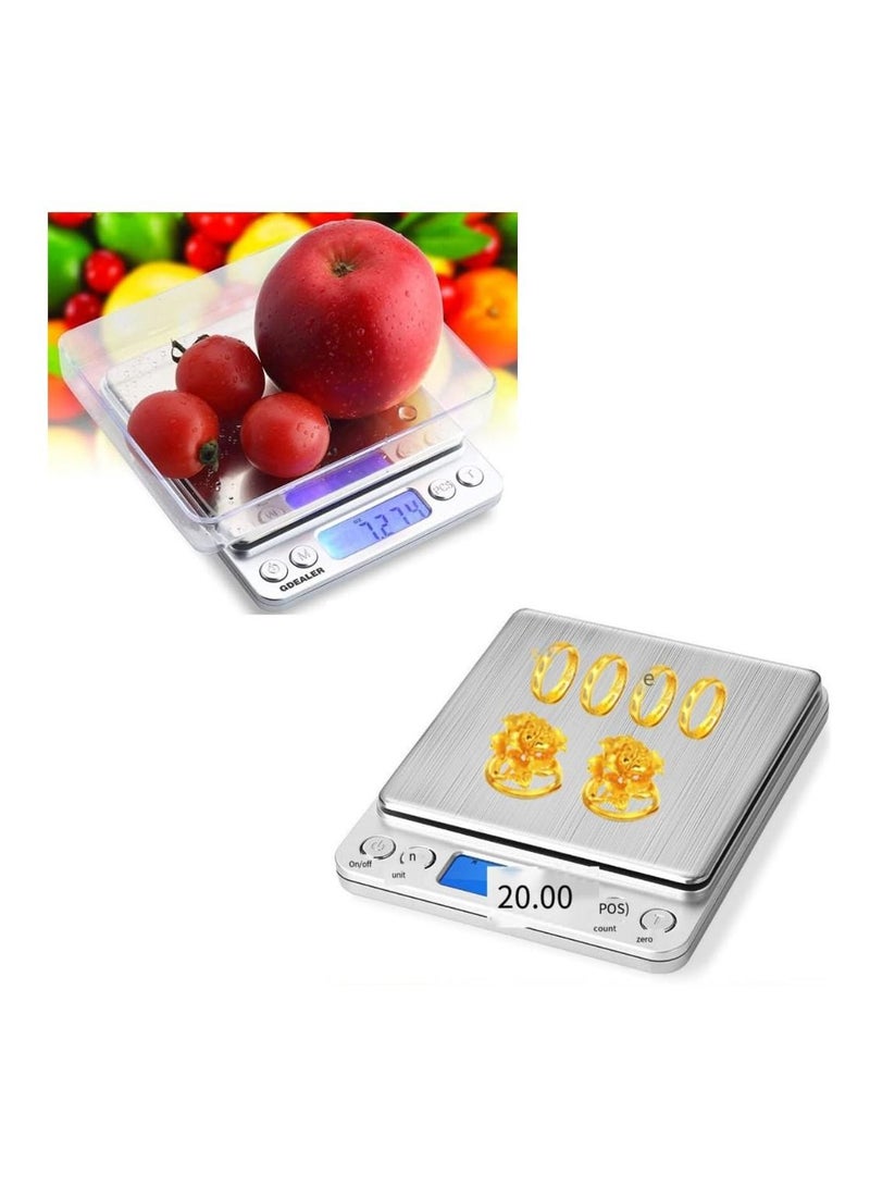 AMM Mini Digital Jewelry Scale Electronic Balance Food Kitchen Scale Pocket Weight Scale - Image 1