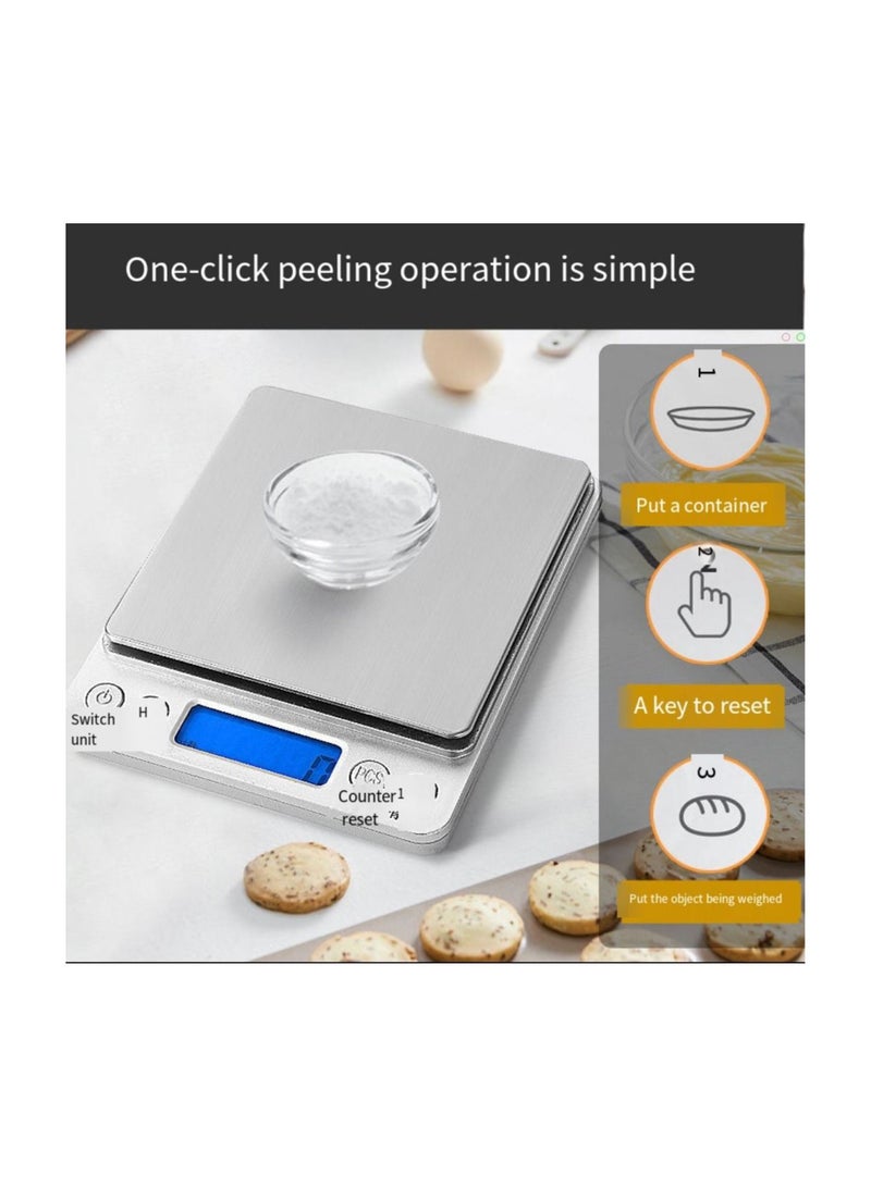 AMM Mini Digital Jewelry Scale Electronic Balance Food Kitchen Scale Pocket Weight Scale - Image 2