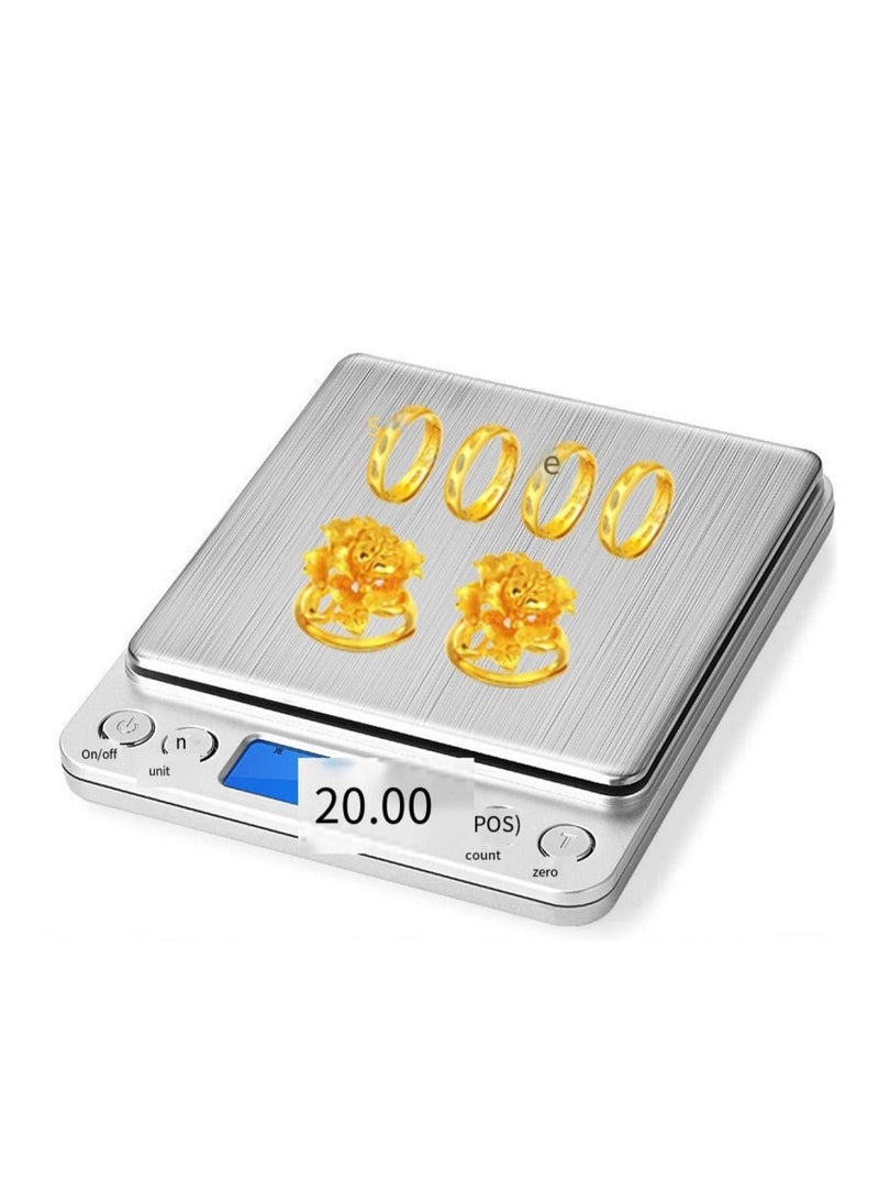 AMM Mini Digital Jewelry Scale Electronic Balance Food Kitchen Scale Pocket Weight Scale - Image 3