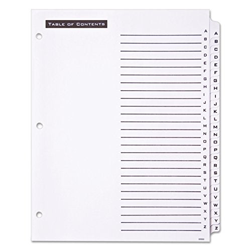 Office Essentials 11676 Table 'n Tabs Dividers, 26-Tab, Letter - Image 2
