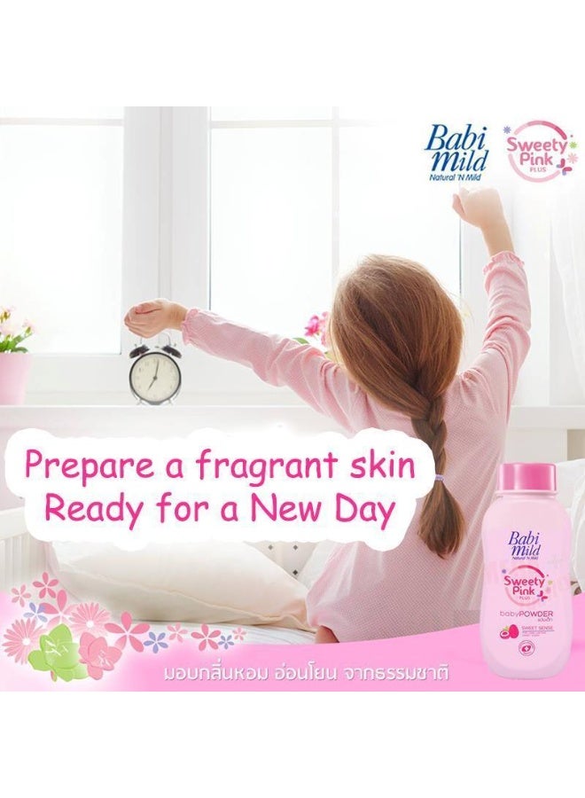 BABIMILD Organic BabiMild Sweet Pink Baby Powder 350g – Ultra soft with a lovely floral scent - Image 2