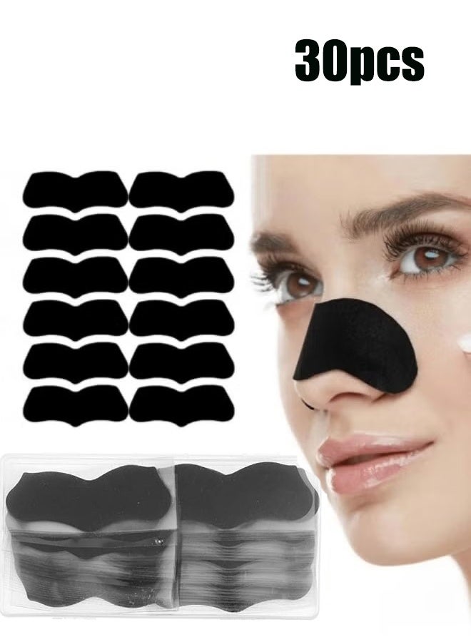YJ 30 Pcs Nose Strip Charcoal Blackhead Removal Nose Strip Tear-Pull Type Nasal Mask Tearing Patch Acne Removal Cleansing Skin Care - Image 1
