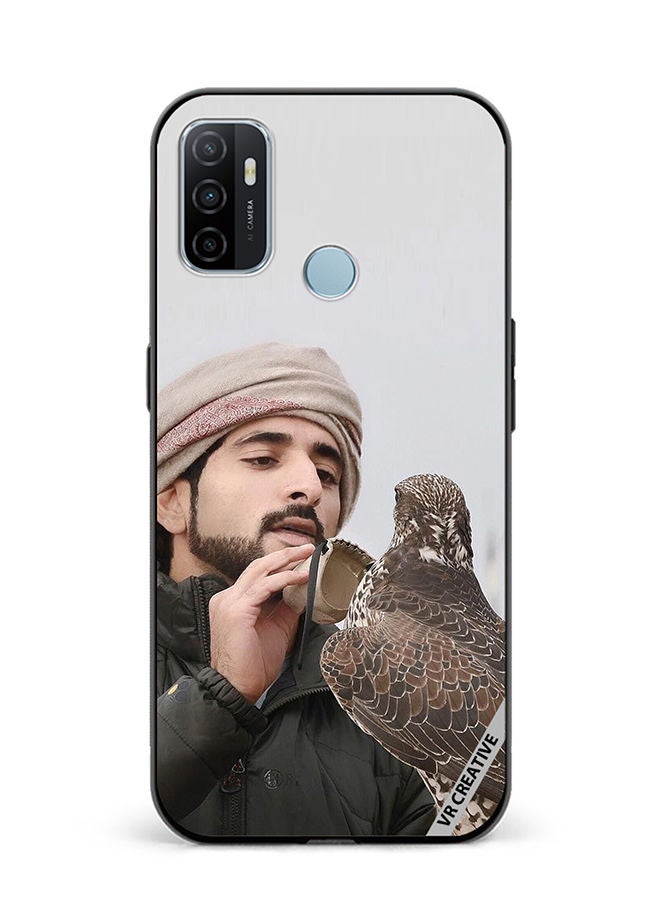 VR CREATIVE Protective Case Cover For Oppo A53 Sheikh Hamdan Loving His Eagle Design Multicolour - Image 1