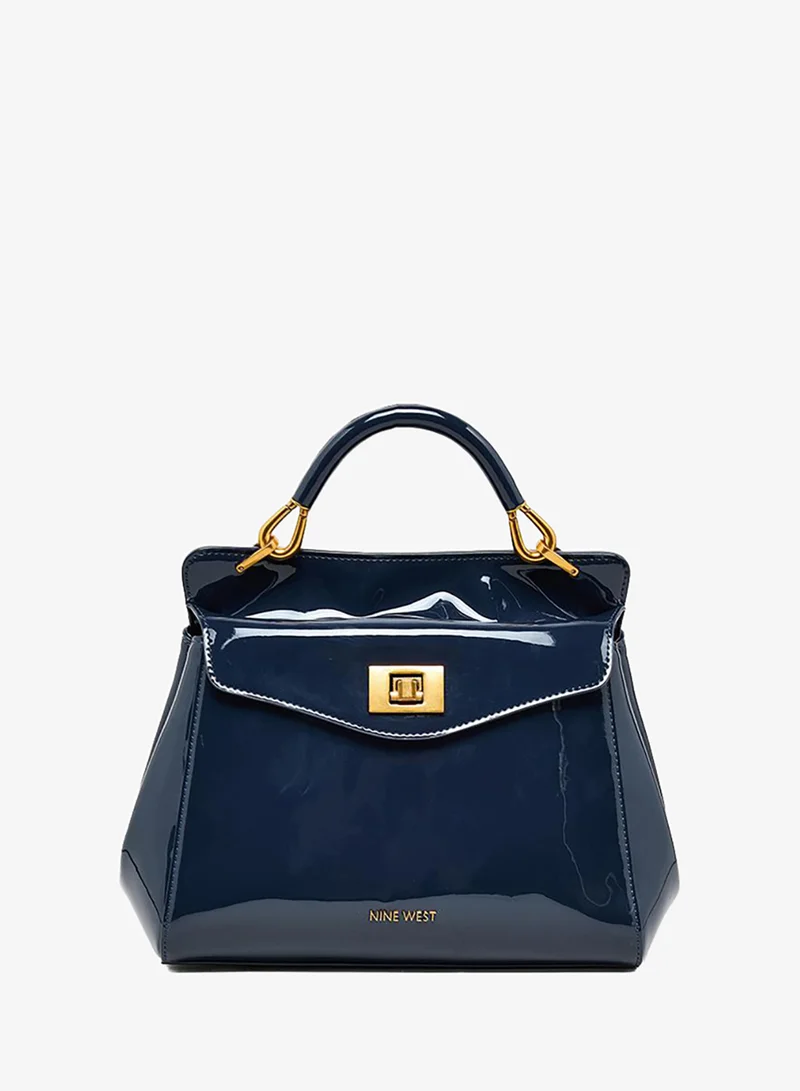 Nine West NINEWEST 907061-2 SATCHEL BAG NAVY BLUE