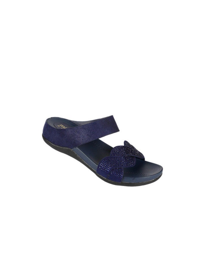 Michelle Morgan 092-2589 Michelle Morgan Ladies Casual Sandals Navy 114RC277  - Image 1