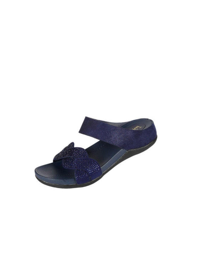 Michelle Morgan 092-2589 Michelle Morgan Ladies Casual Sandals Navy 114RC277  - Image 3