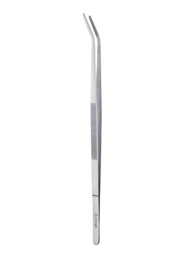 triangle Chef’s and Barbecue Tweezers - 5.9 in. (15 cm) - Stainless Steel Culinary Tweezers for Precise Grilling, Plating & Decorating - Dishwasher Safe - Image 1