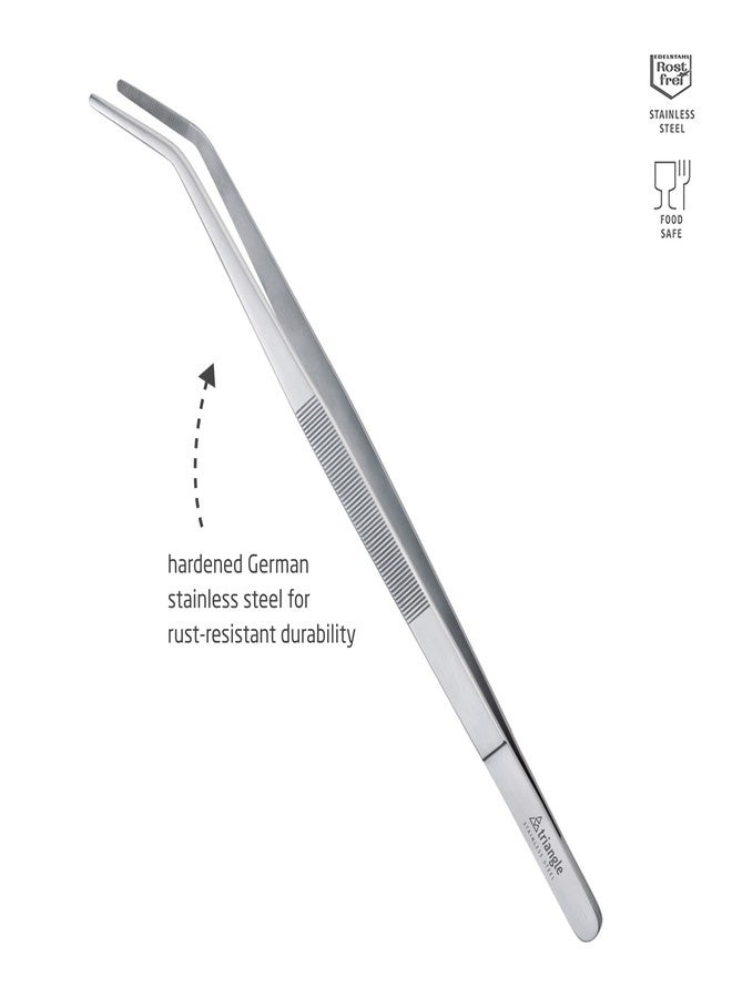 triangle Chef’s and Barbecue Tweezers - 5.9 in. (15 cm) - Stainless Steel Culinary Tweezers for Precise Grilling, Plating & Decorating - Dishwasher Safe - Image 3