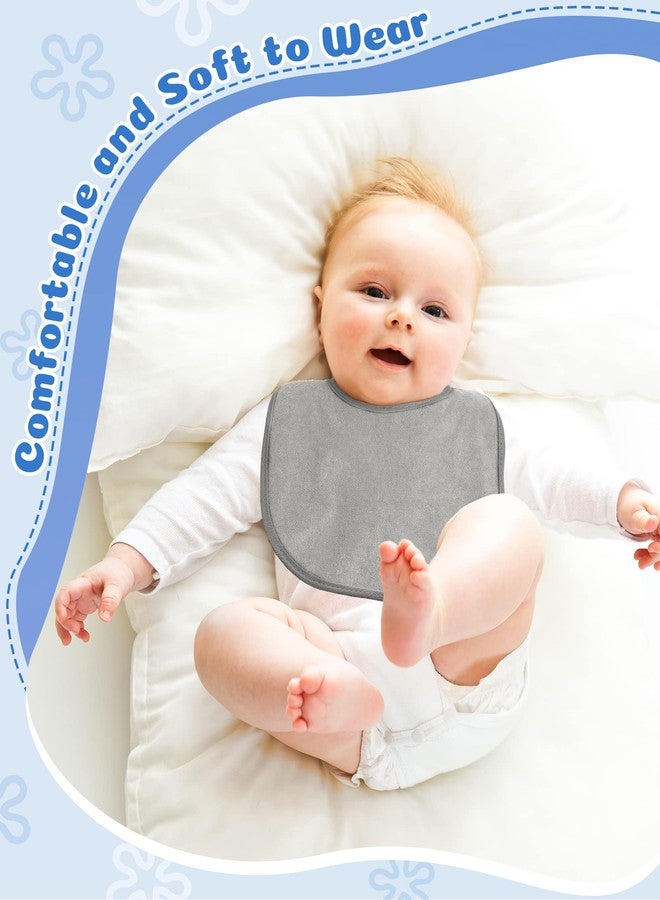 جاجيلي مرايل جاغلي للأطفال الرضع، 30 قطعة، للأولاد والبنات، قطن متعدد الألوان، مقاوم للماء، مناسبة للتغذية، التسنين وسيلان اللعاب (أبيض، رمادي فاتح، أسود) - Image 5