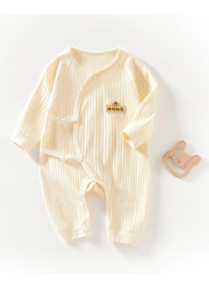Baby jumpsuit breathable autumn and winter A-level children's clothing crawling suit autumn close fitting comfortable jumpsuit autumn and winter 0-12 months baby - Image 1