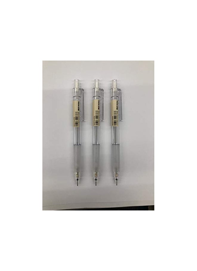 MUJI MUJI 3SET Polycarbonate Mechanical Pencil W - Rubber Grip  - Image 1