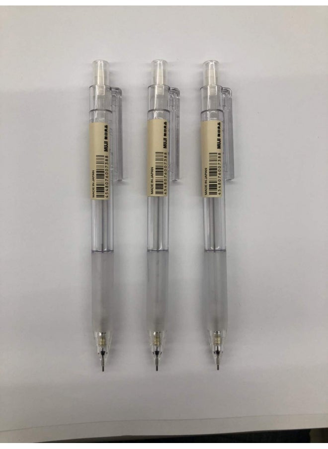 MUJI MUJI 3SET Polycarbonate Mechanical Pencil W - Rubber Grip  - Image 2